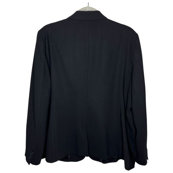 J Crew Blazer Women's Plus Size 20 Black Stretch Wool J5383 Jacket Academia - Picture 2 of 8